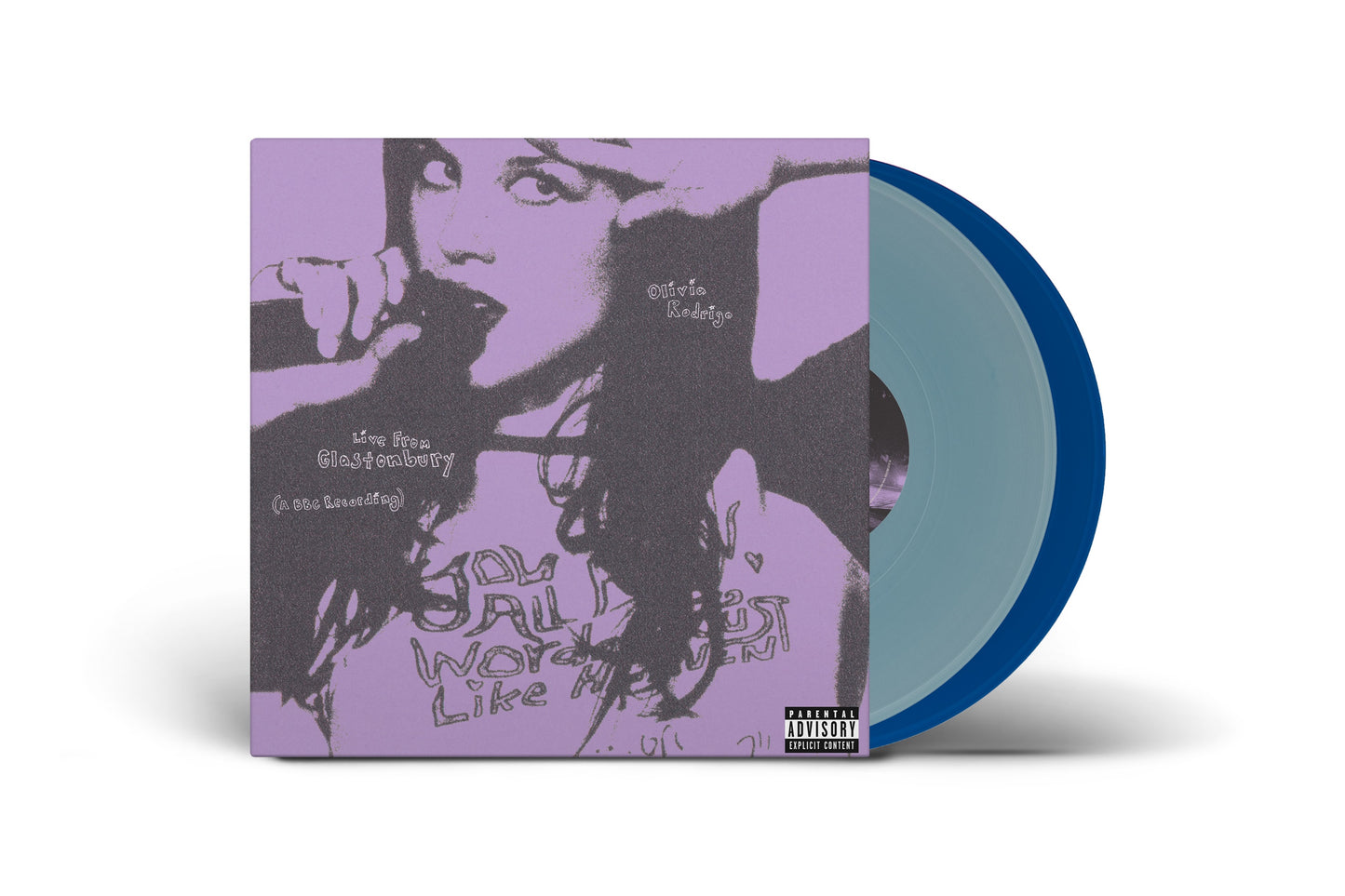 Olivia Rodrigo "Live From Glastonbury (A BBC Recording)" 2xLP (Light Blue/Cobalt Vinyl)