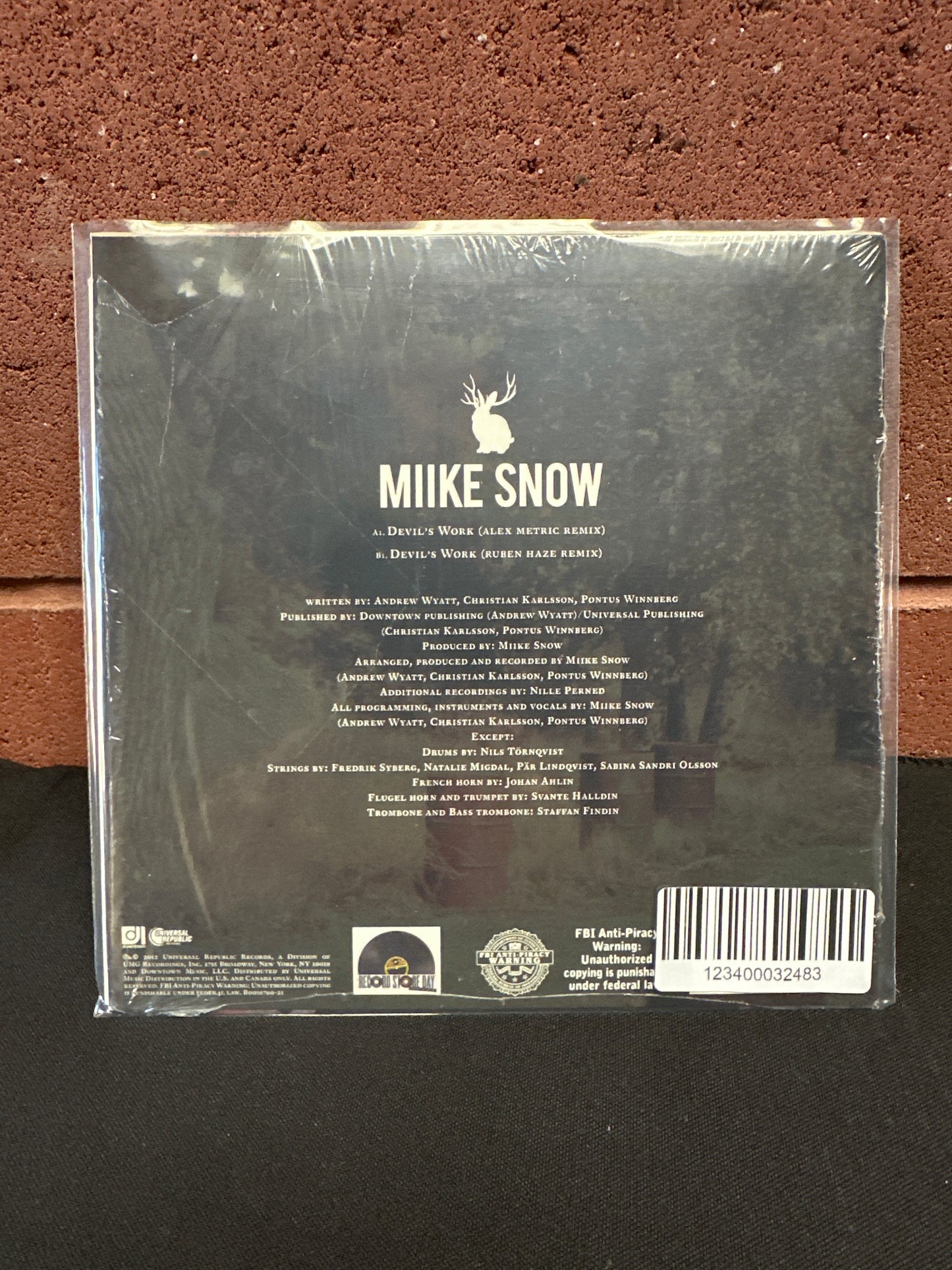 Used Vinyl:  Miike Snow ”Devil's Work - The Remixes” 7"