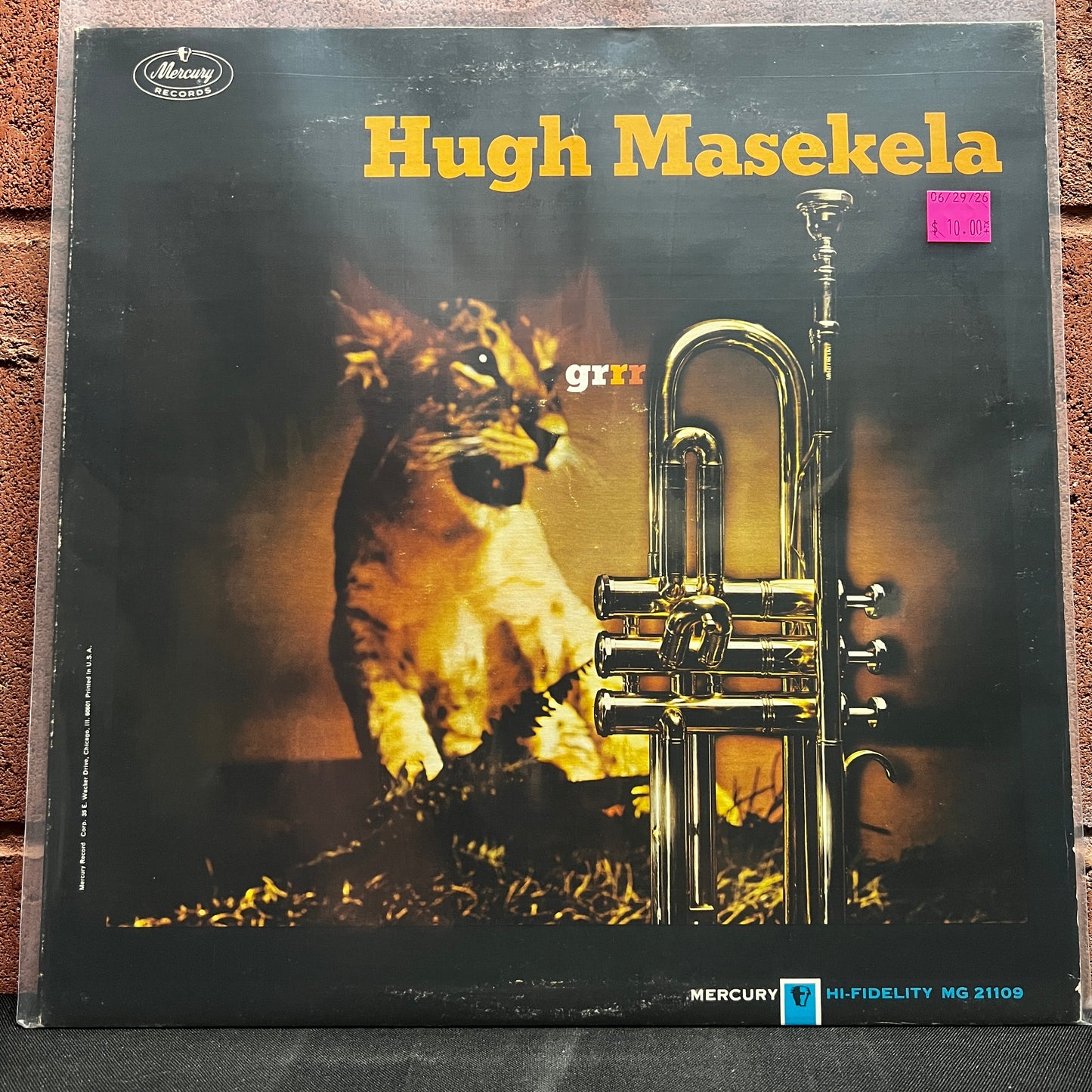 Used Vinyl: Hugh Masekela "Grrr" LP (1966 Mono press)