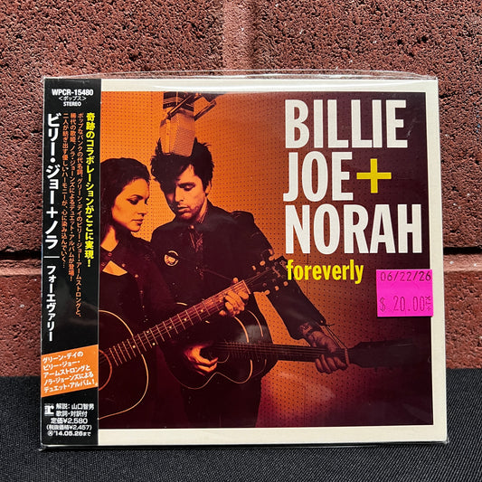 Used CD: Billie Joe & Norah "Foreverly" CD (2013 Japanese Press)