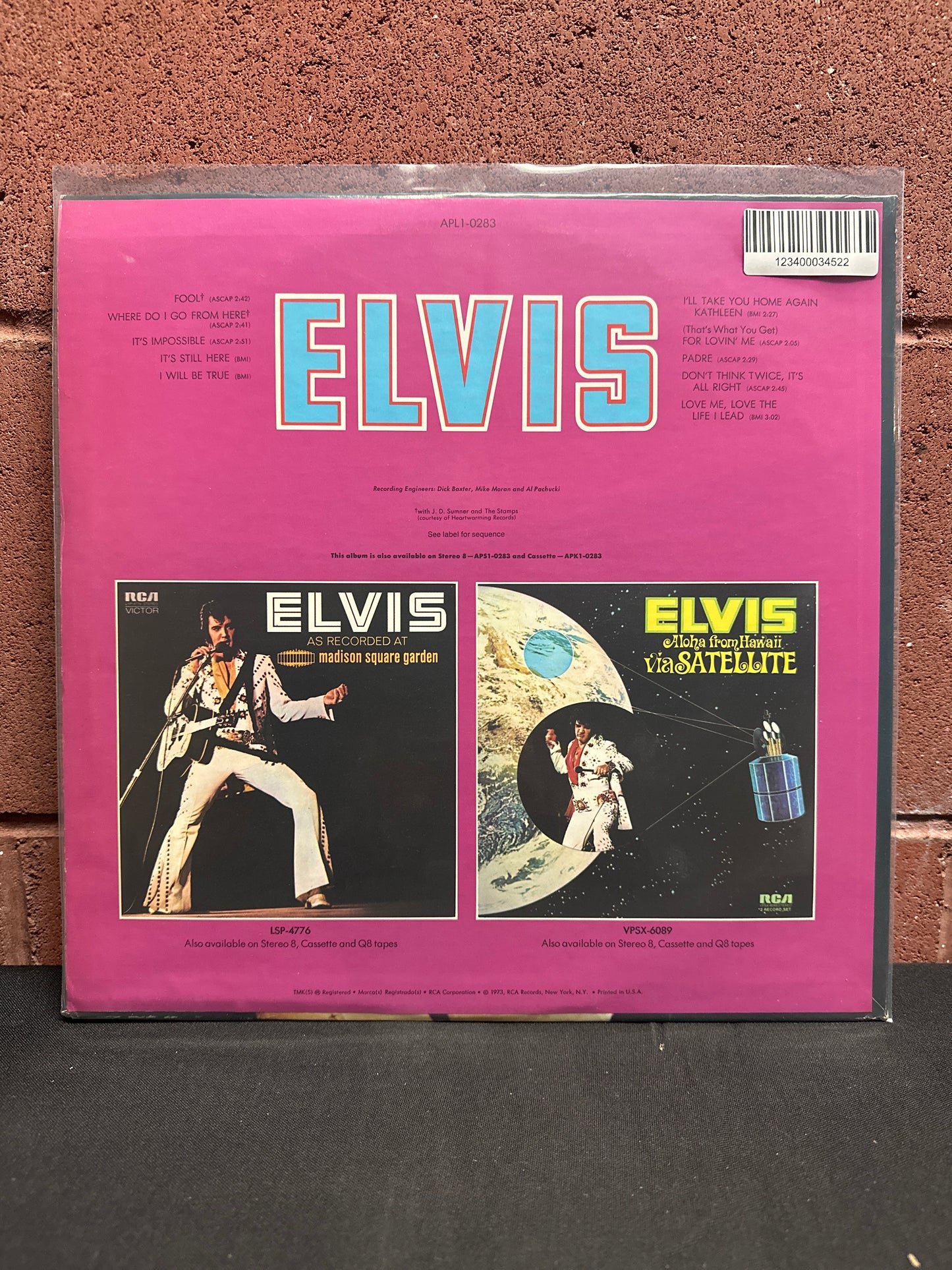 Used Vinyl:  Elvis Presley ”Elvis” LP