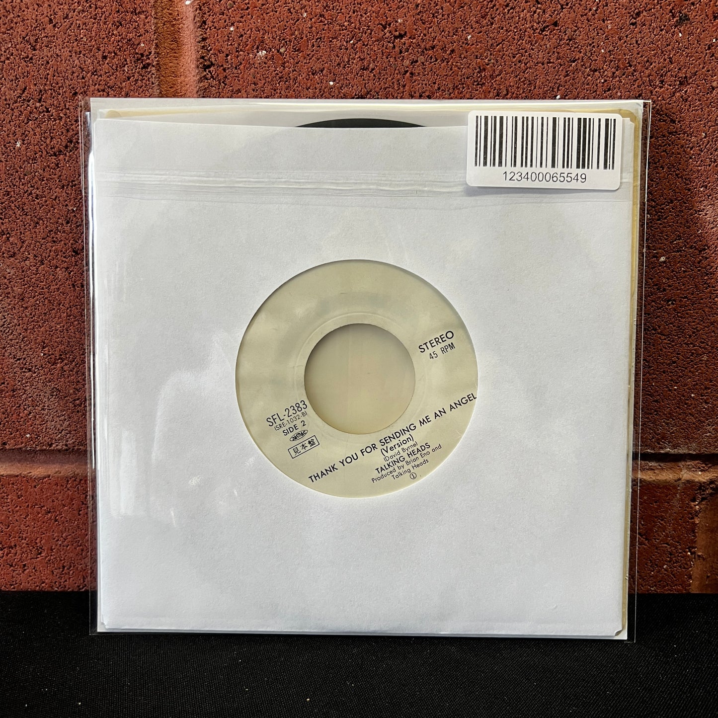 Used Vinyl: Talking Heads "Take Me To The River (Edit) / Thank You For Sending Me An Angel (Version)" 7" (1979 Japanese White Label Promo)