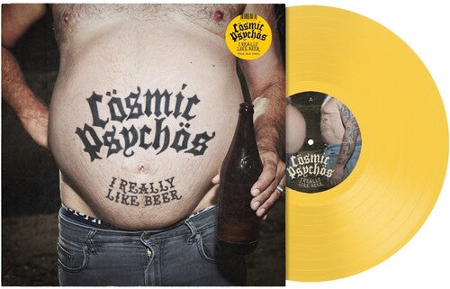Cosmic Psychos "I Really Like Beer" LP (Indie Exclusive "Pale Ale" Yellow Vinyl)