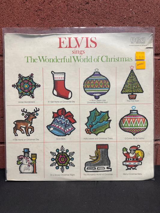 Used Vinyl:  Elvis Presley ”Elvis Sings The Wonderful World Of Christmas” LP