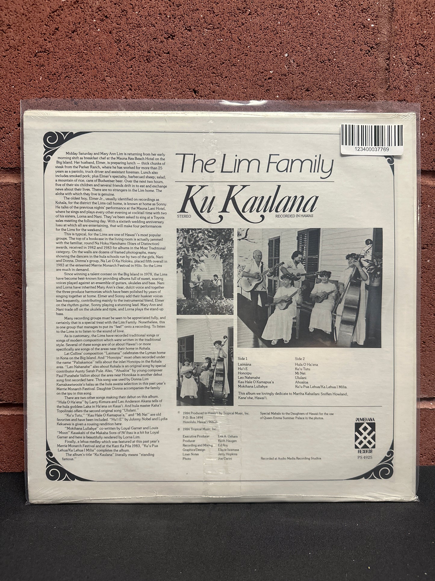 Used Vinyl:  The Lim Family ”Ku Kaulana” LP