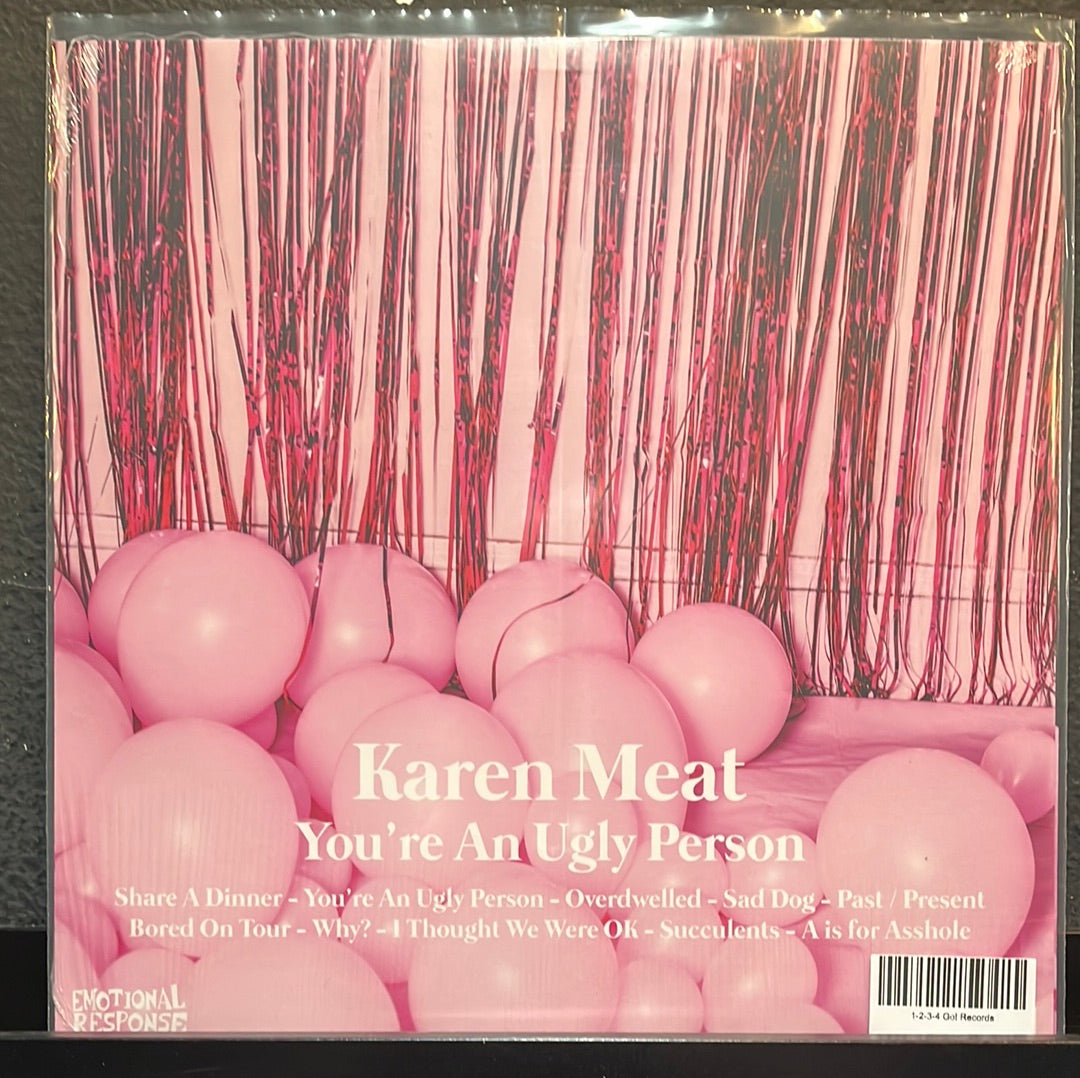 USED VINYL: Karen Meat "You're An Ugly Person" LP (blue vinyl)