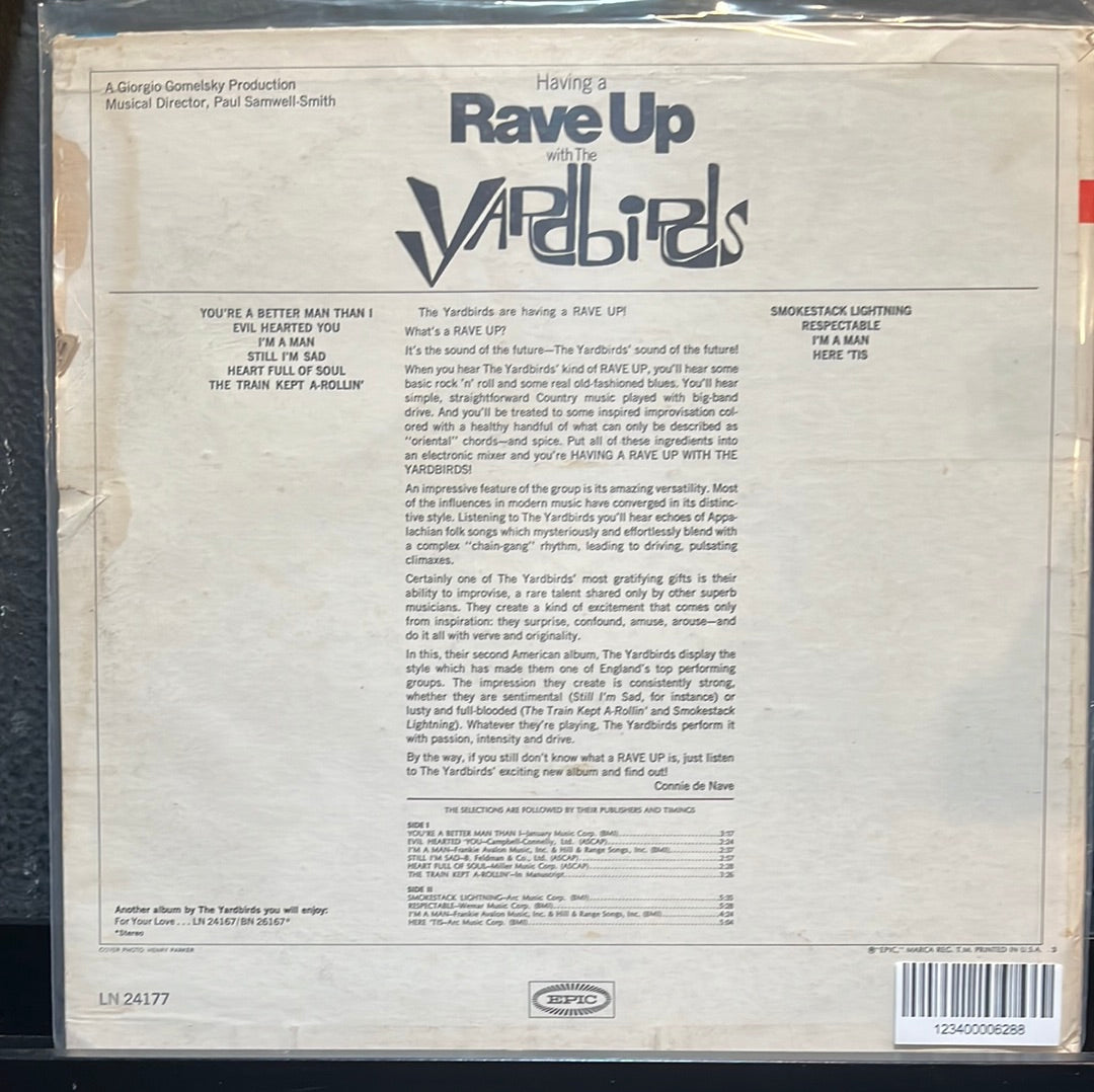 USED VINYL: The Yardbirds "Having A Rave Up With The Yardbirds" LP (Mono Press)