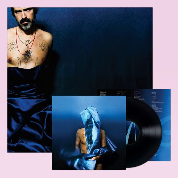 DAMAGED: Devendra Banhart "Flying Wig" LP (Indie Exclusive Opaque Blue)