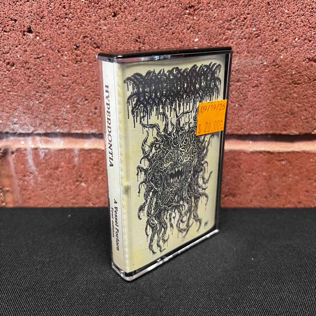 Used Cassette: Hyperdontia "A Vessel Forlorn" Tape (2019 Press - Tour Edition)