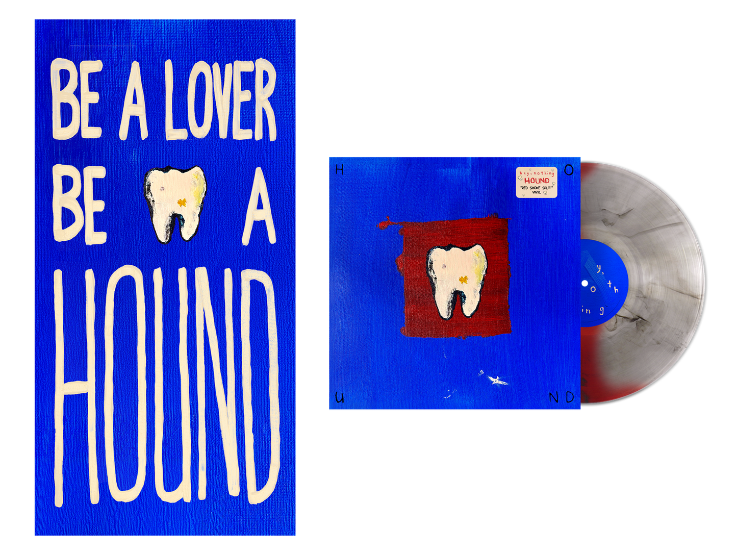 PRE-ORDER: hey, nothing "Hound" LP (Red Smoke Split Color Vinyl)