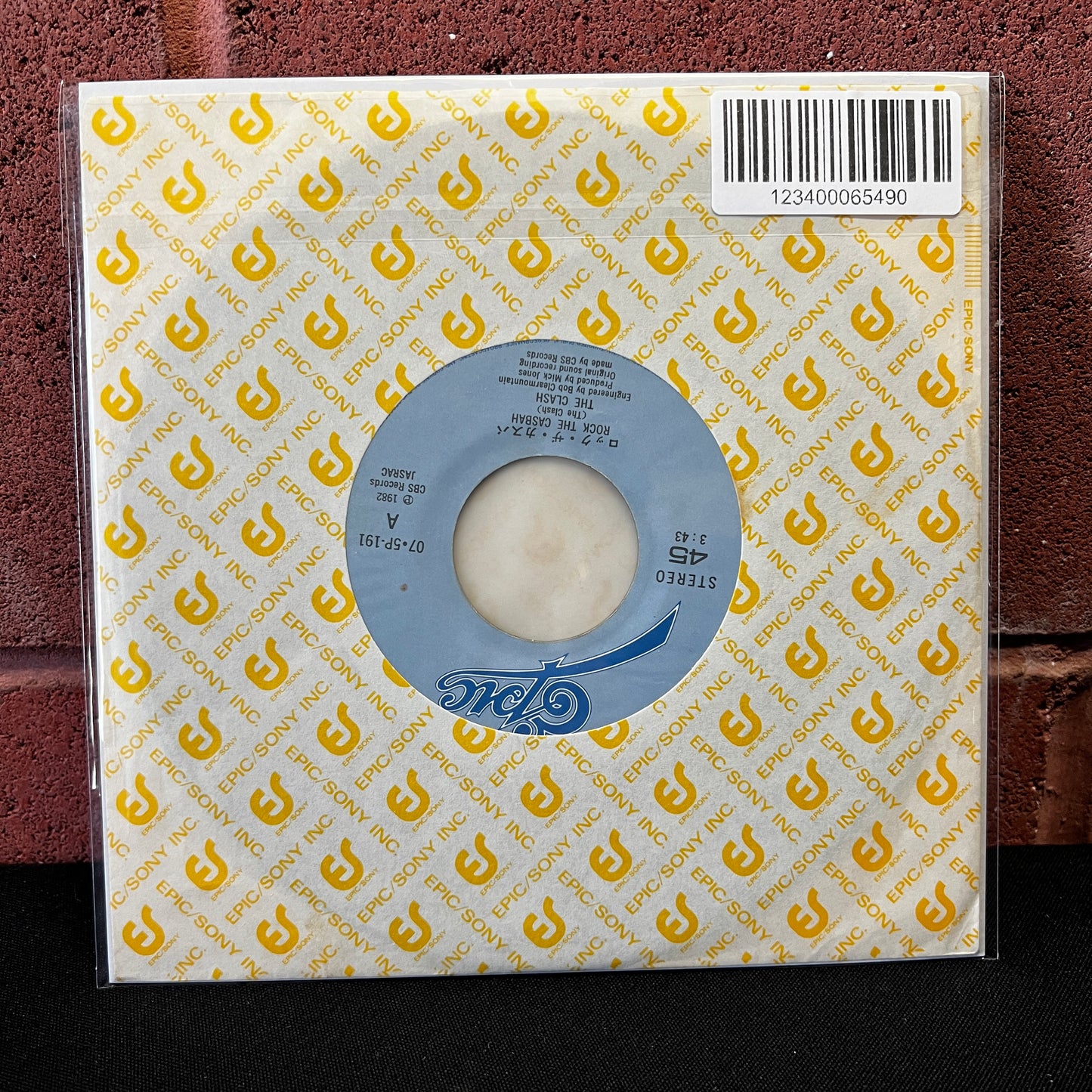 Used Vinyl: The Clash "Rock The Casbah / Mustapha Dance" 7" (1982 Japanese Press)