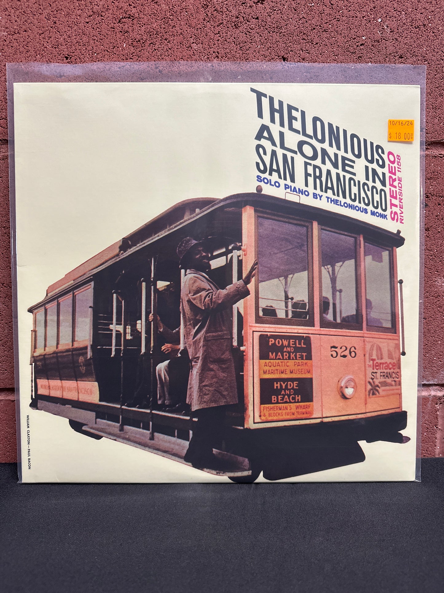 Used Vinyl:  Thelonious Monk ”Thelonious Alone In San Francisco” LP