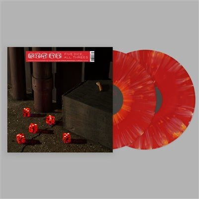 Bright Eyes "Five Dice, All Threes" 2xLP (Red/Orange Splatter Vinyl)