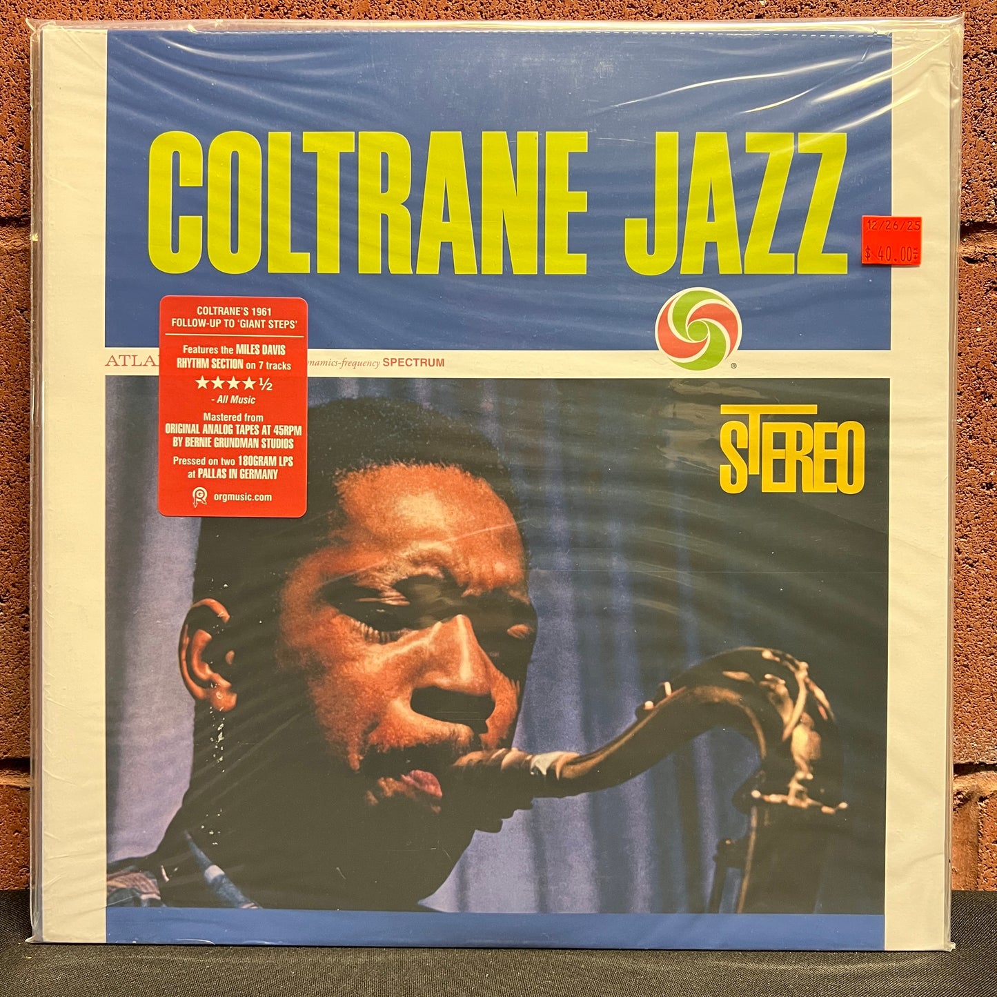 Used Vinyl: John Coltrane "Jazz" 2xLP (2014 180g Press)