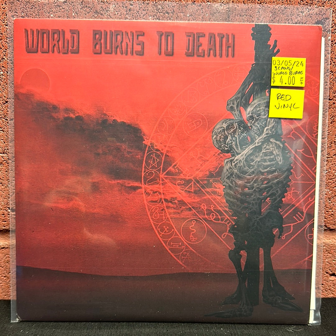 Used Vinyl:  Slang / World Burns To Death ”Our Gray Earth / Babylon Endures” 7" (Red vinyl)