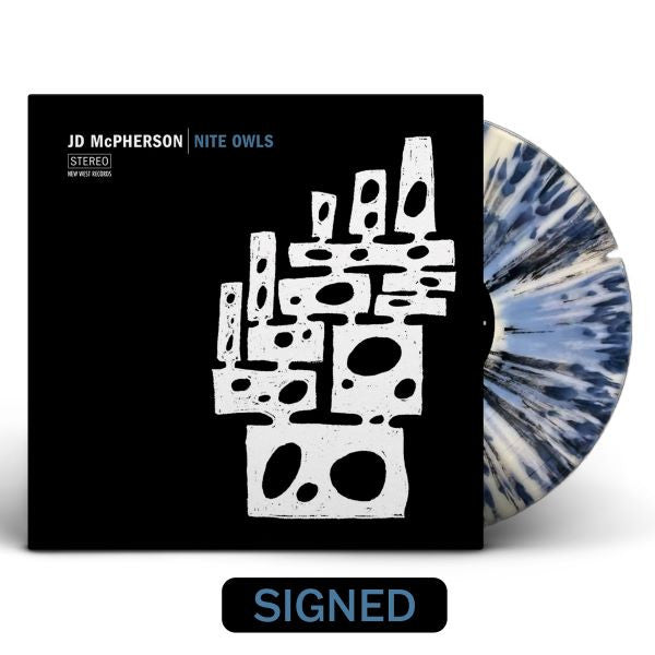 JD McPherson "Nite Owls" LP (White/Black/Blue Splatter Vinyl)