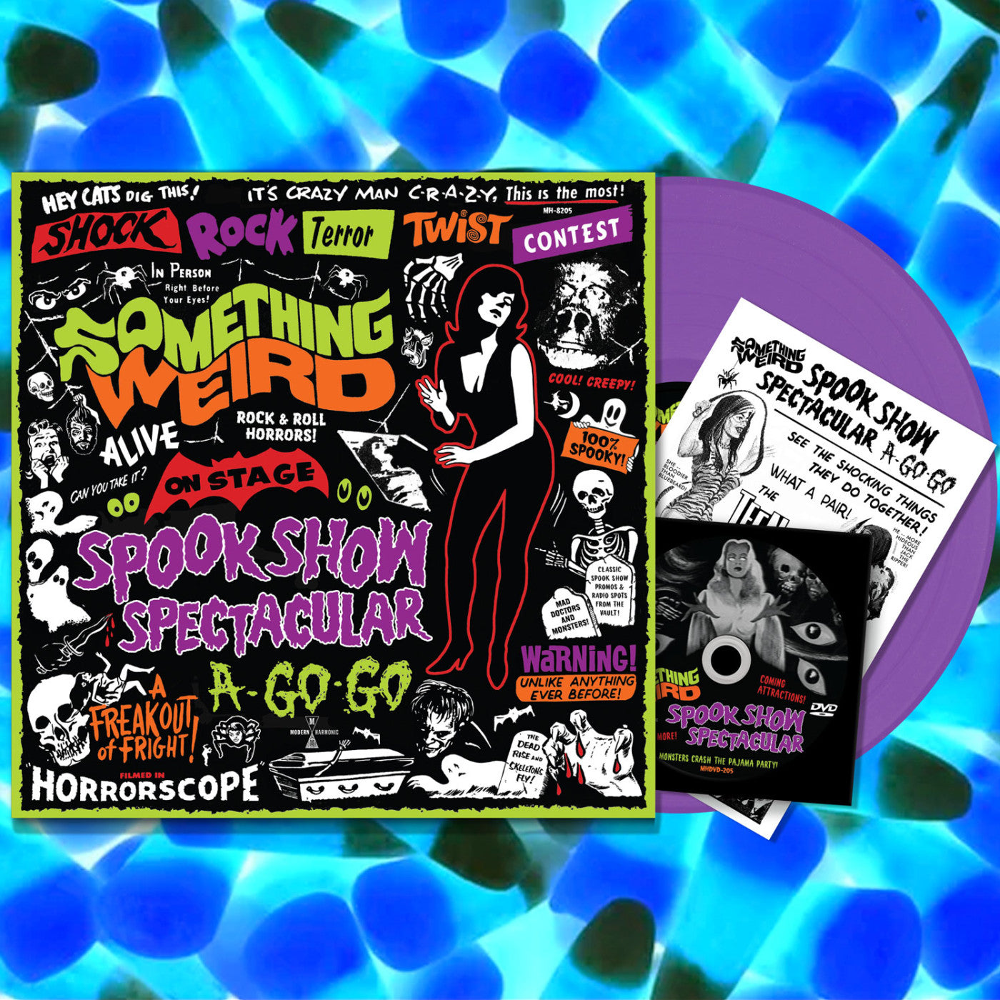 PRE-ORDER: Something Weird "Spook Show Spectacular A-Go-Go" LP + DVD (Color Vinyl)