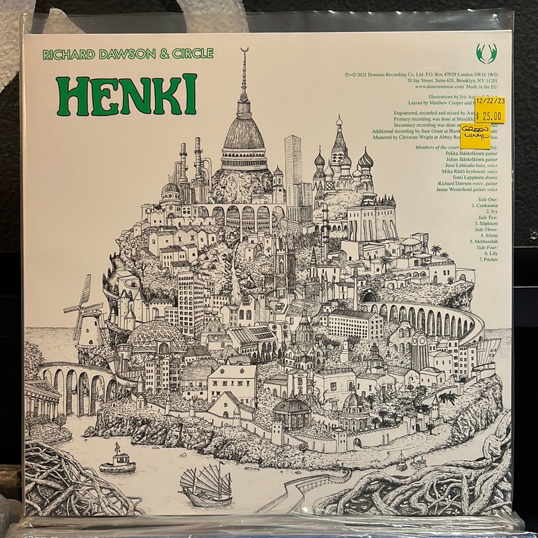 Used Vinyl:  Richard Dawson & Circle ”Henki” 2xLP (Green Vinyl)