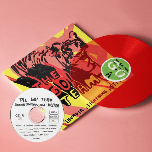 The Go! Team "Thunder, Lightning, Strike" CD+LP (Translucent Red Vinyl)