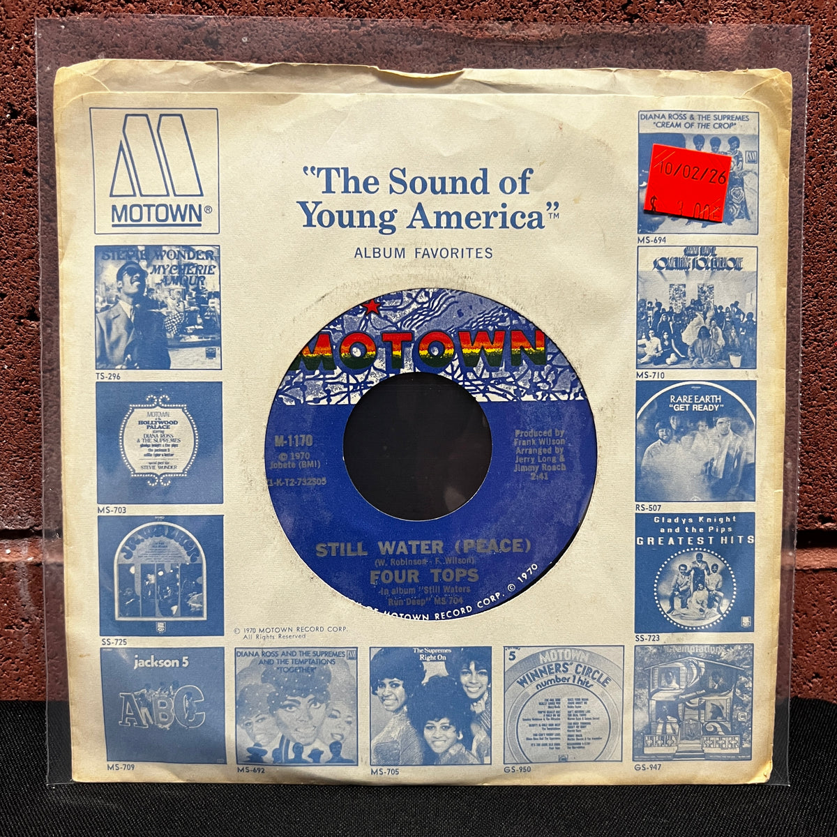 Used Vinyl: Four Tops "Still Water" 7"