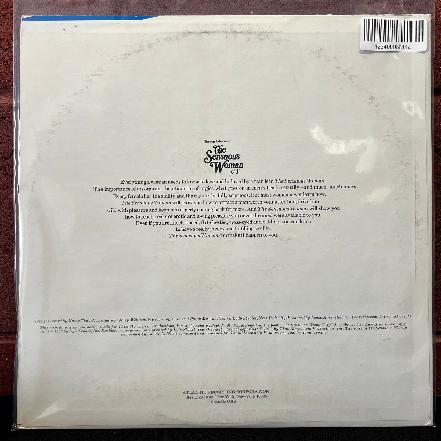 Used Vinyl: Connie Z "The Way To Become The Sensuous Woman By 'J'" LP