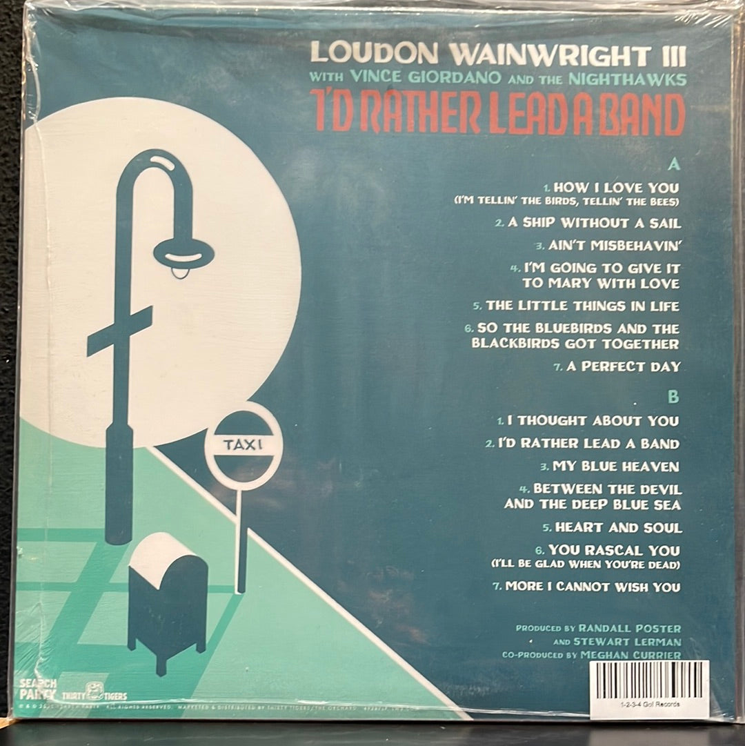 USED VINYL: Loudon Wainwright III With Vince Giordano And The Nighthawks "I'd Rather Lead A Band" LP