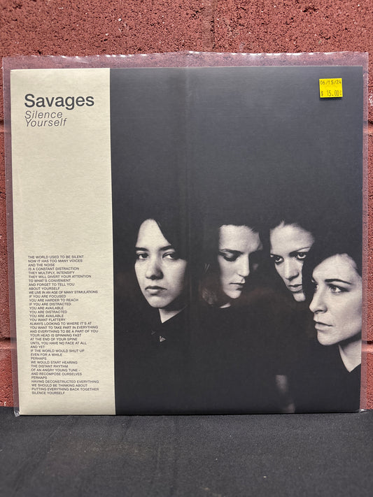 Used Vinyl:  Savages ”Silence Yourself” LP