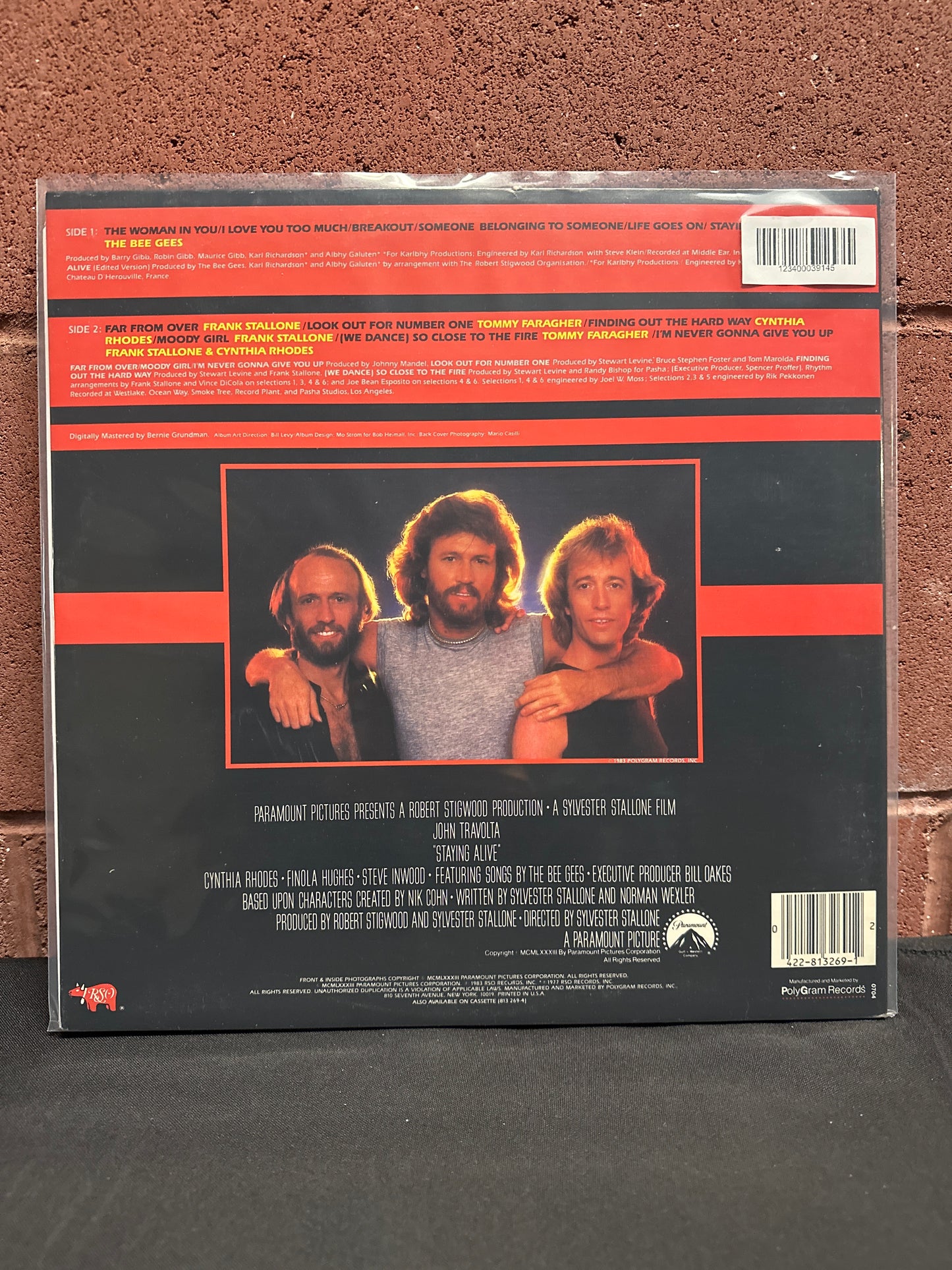 Used Vinyl:  Various ”Staying Alive (The Original Motion Picture Soundtrack)” LP