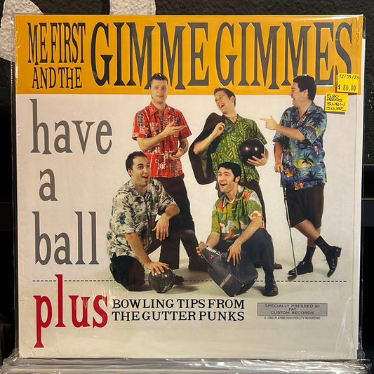 Used Vinyl:  Me First And The Gimme Gimmes ”Have A Ball” LP (Euro press Blue with Silver Blob)