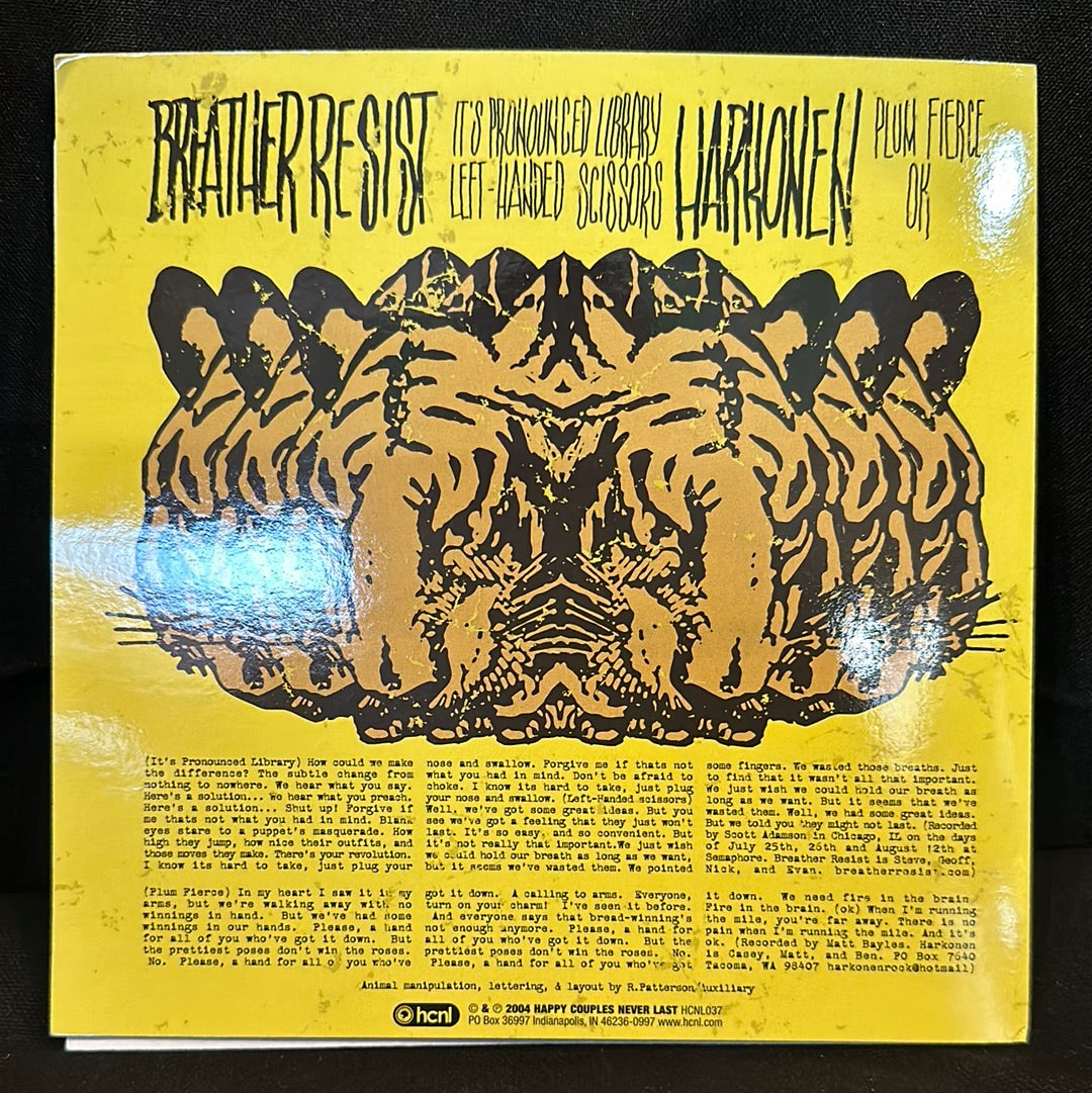 Used Vinyl:  Breather Resist & Harkonen ”Breather Resist & Harkonen” 7"