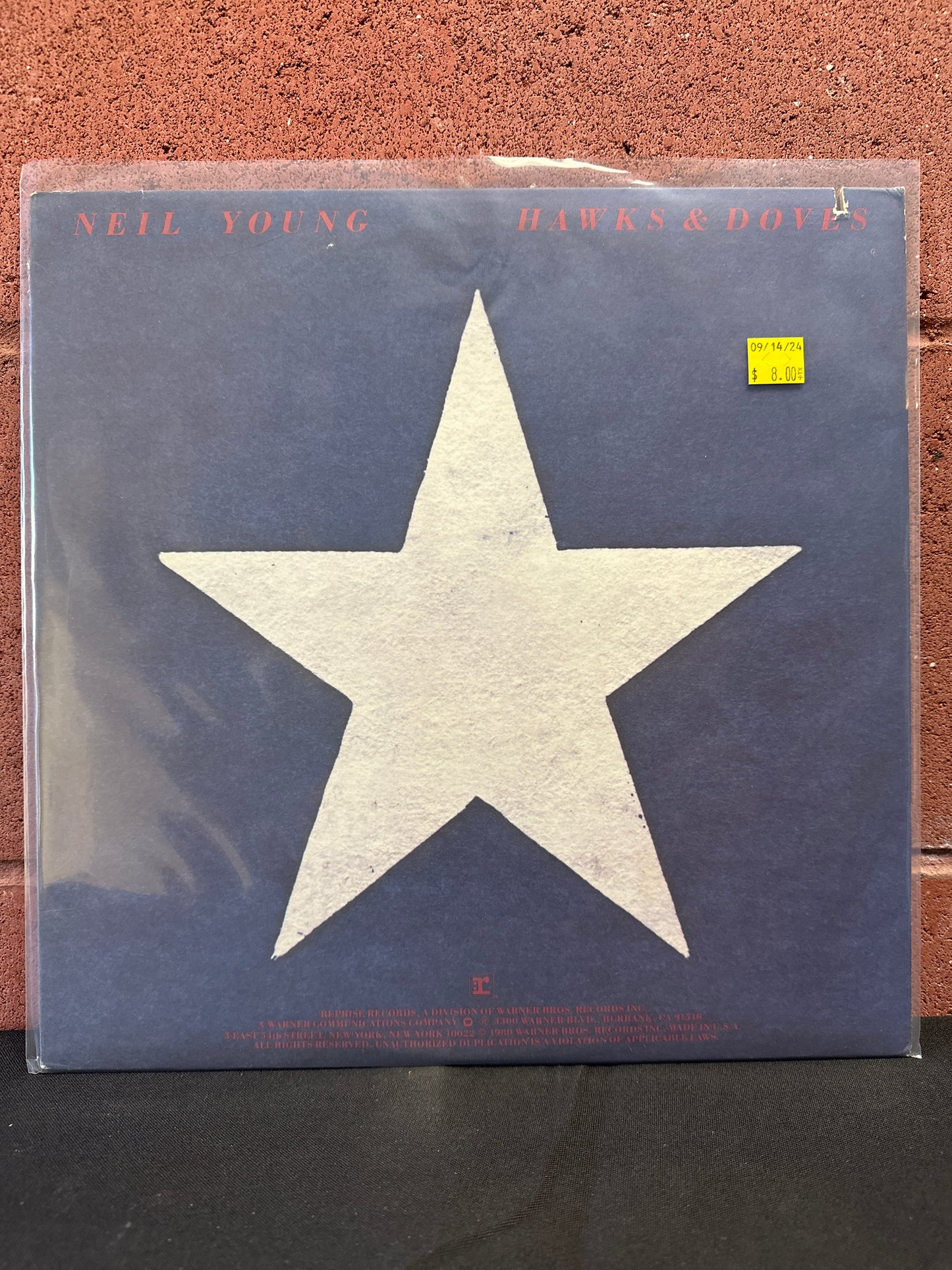 Used Vinyl:  Neil Young ”Hawks & Doves” LP