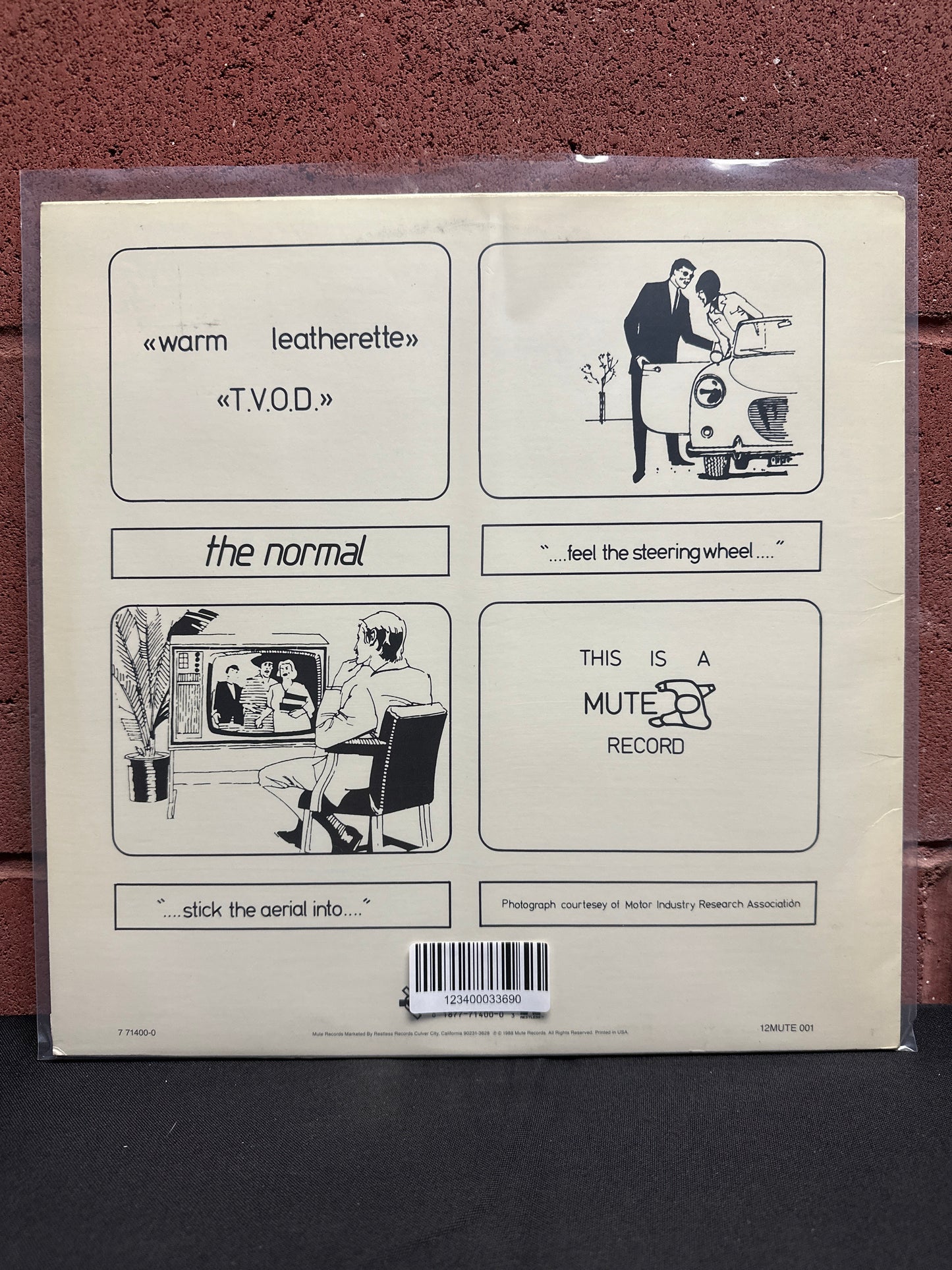 Used Vinyl:  The Normal ”Warm Leatherette” 12"