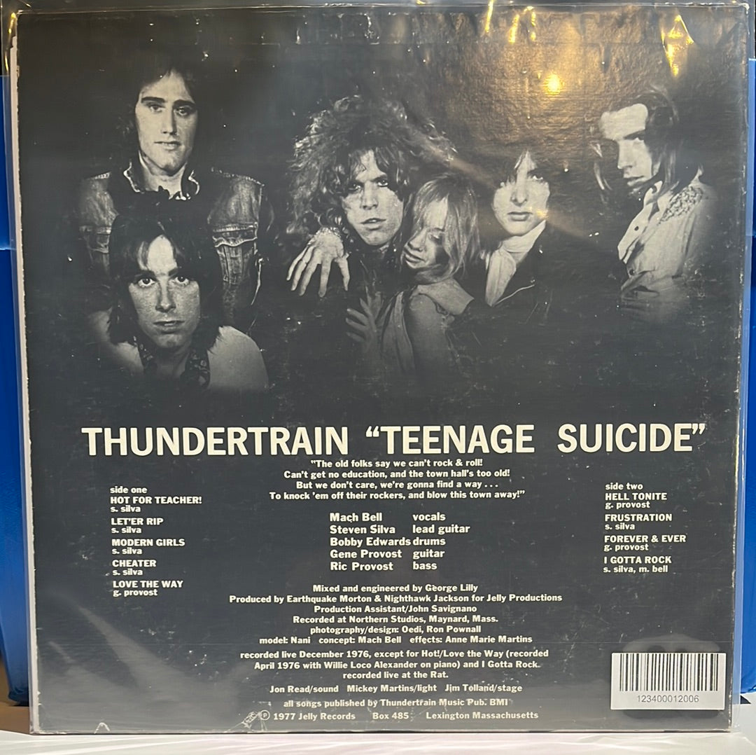 Used Vinyl:  Thundertrain ”Teenage Suicide” LP