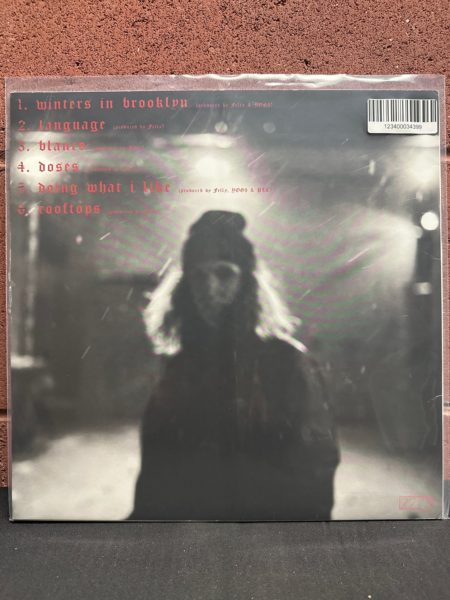 Used Vinyl:  Felly ”WINTERS IN BROOKLYN” 12" (White Vinyl)