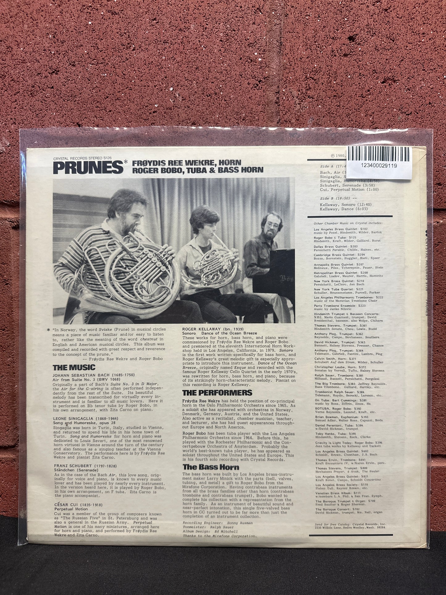 Used Vinyl:  Froydis Ree Wekre & Roger Bobo ”Prunes” LP