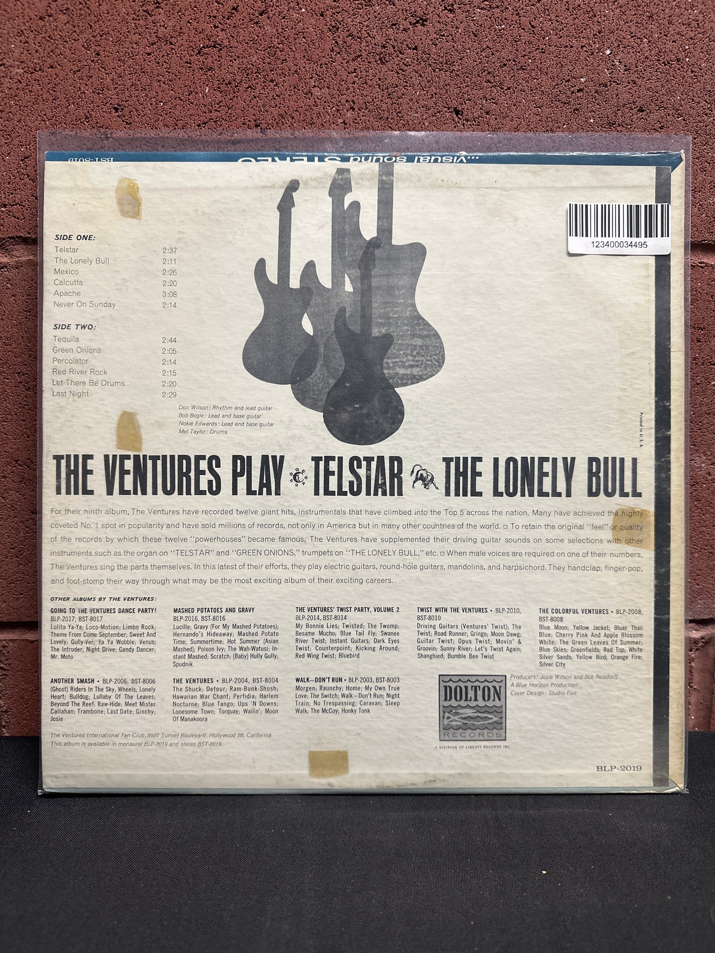 Used Vinyl:  The Ventures ”The Ventures Play Telstar, The Lonely Bull” LP