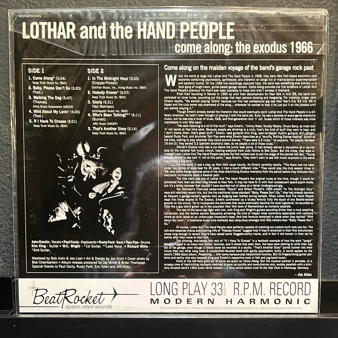 USED VINYL: Lothar And The Hand People “Come Along: The Exodus 1966” LP (Colored Vinyl)