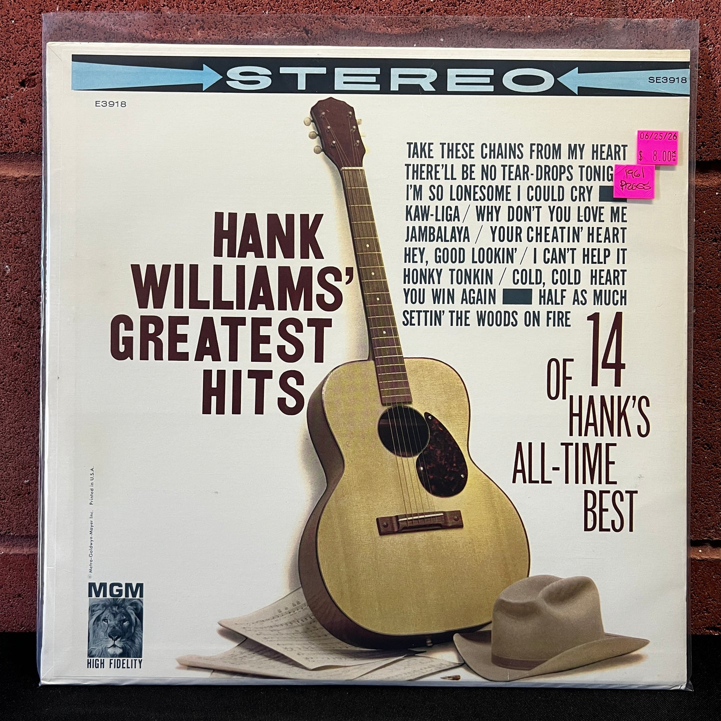 Used Vinyl: Hank Williams "Greatest Hits" LP (1961 Press)