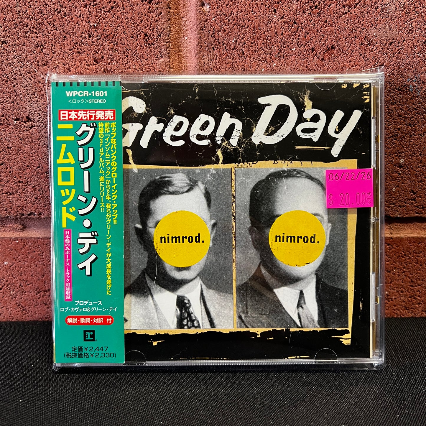 Used CD: Green Day "Nimrod." CD (1997 Japanese Press w/ Bonus Track)