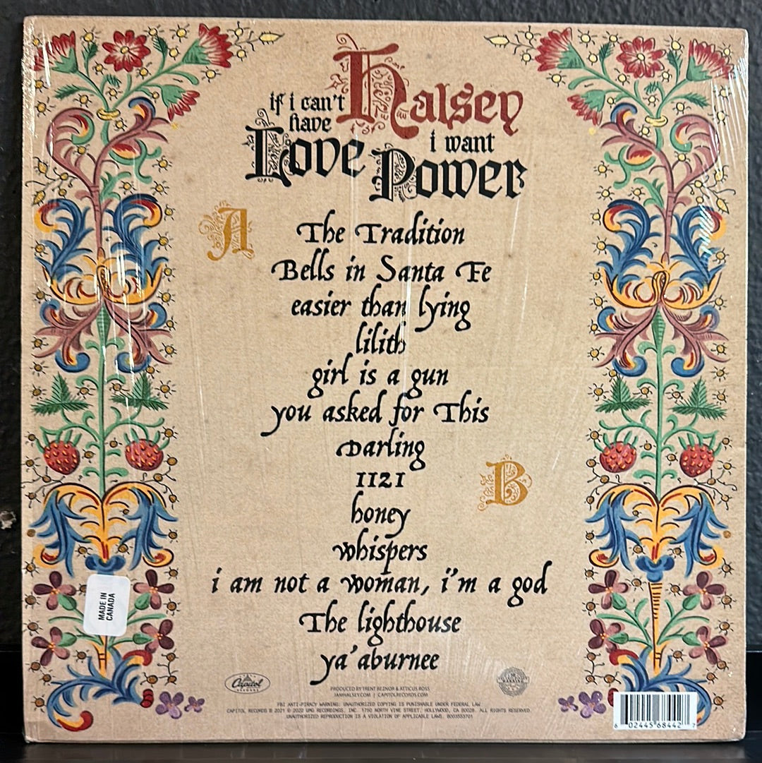 Halsey "If I Can’t Have Love, I Want Power" LP