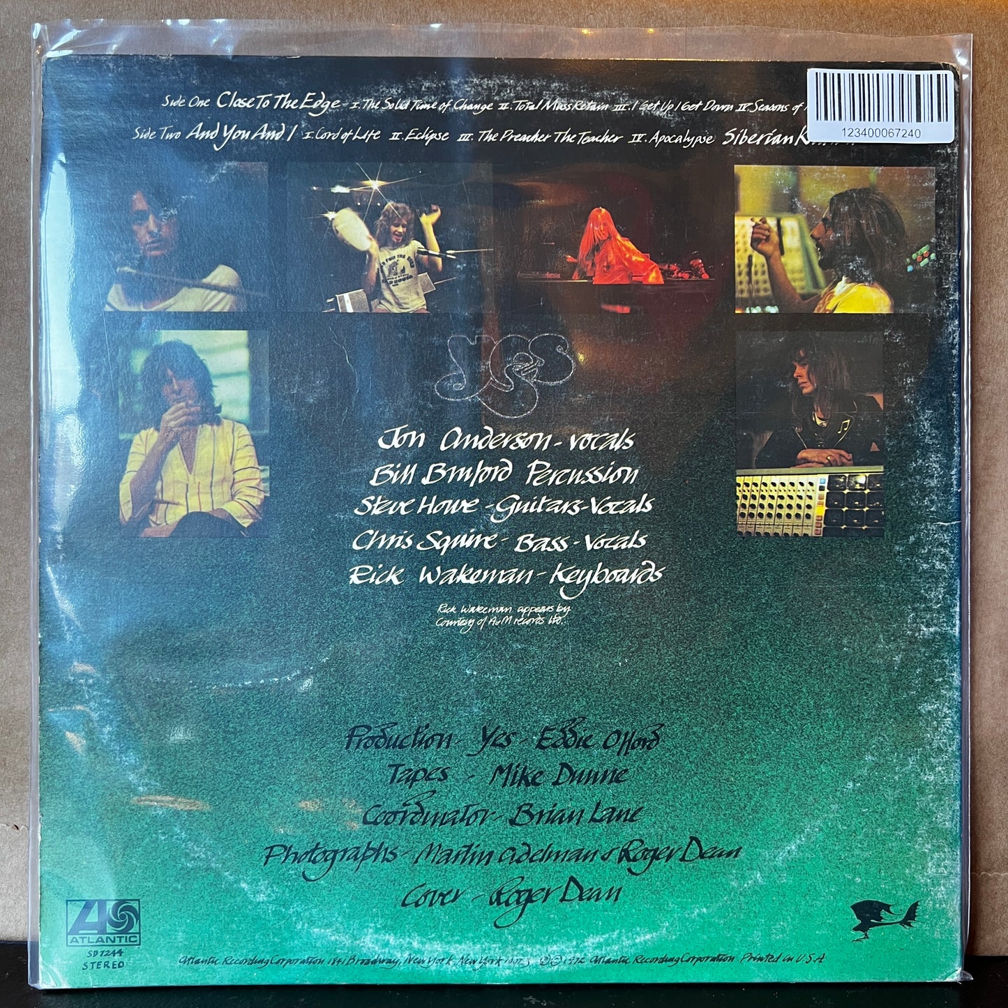 Used Vinyl: Yes "Close To The Edge" LP (1972 Press)
