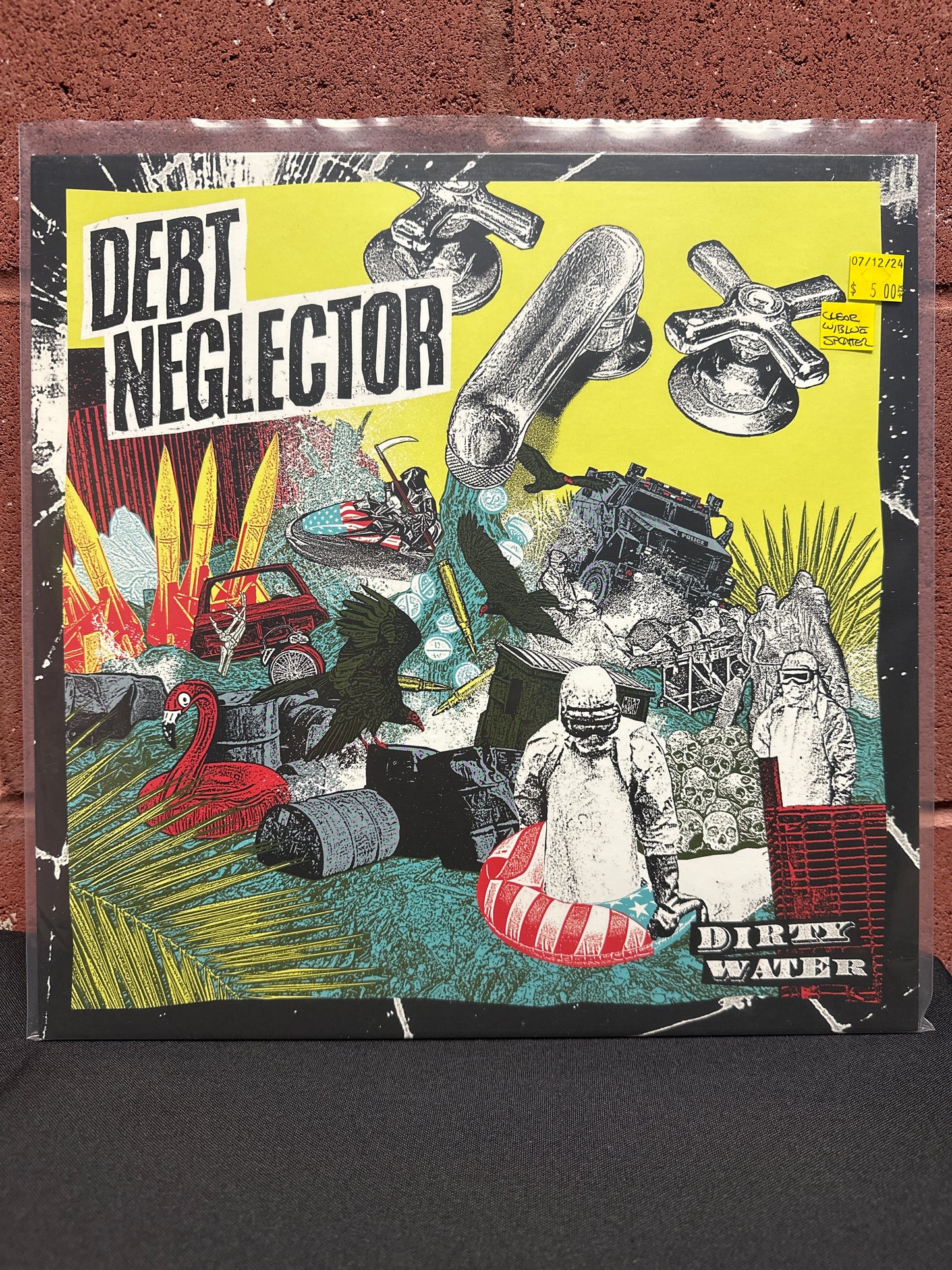 Used Vinyl:  Debt Neglector ”Dirty Water” LP (Clear with blue splatter vinyl)