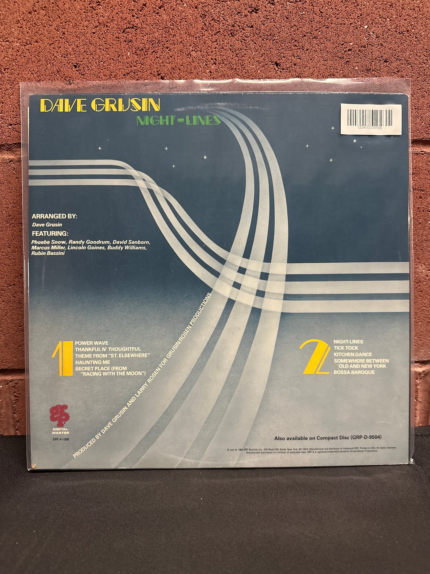 Used Vinyl:  Dave Grusin ”Night-Lines” LP