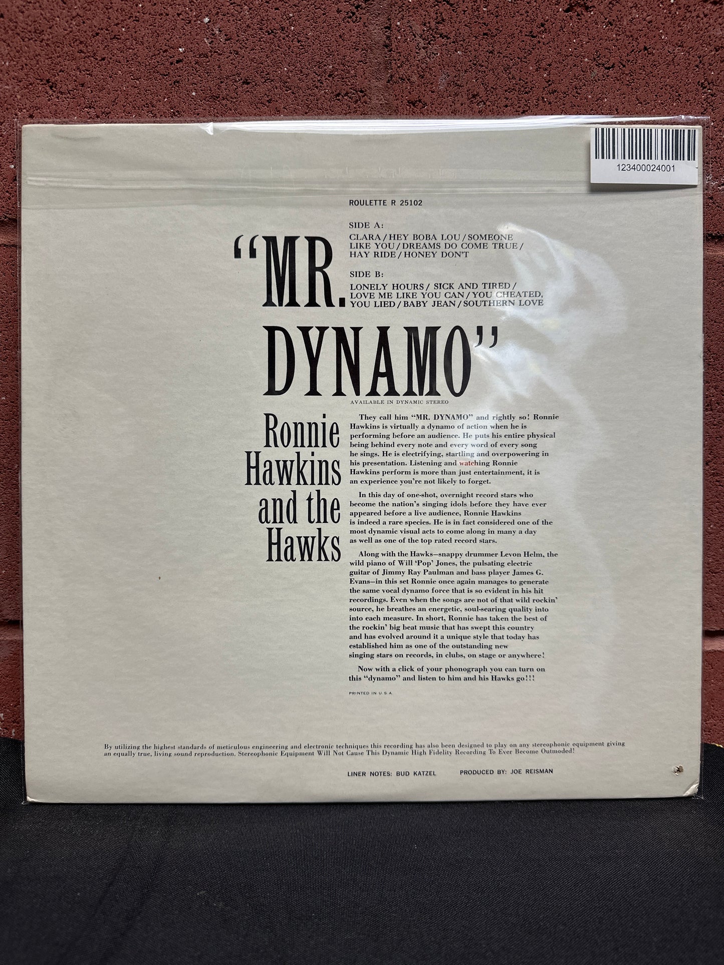 Used Vinyl:  Ronnie Hawkins And The Hawks ”"Mr. Dynamo"” LP