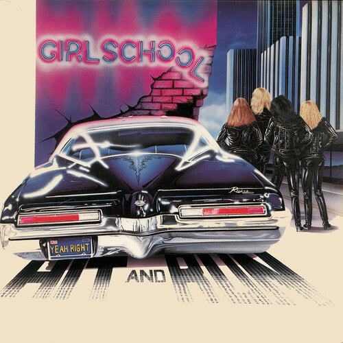 Girlschool "Hit And Run" LP (Magenta Marble Vinyl)