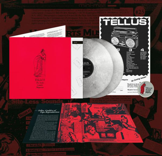 PRE-ORDER: V/A "TELLUS: The Audio Cassette Magazine Anthology, Vol. 1" 2xLP (Metallic Silver Vinyl)