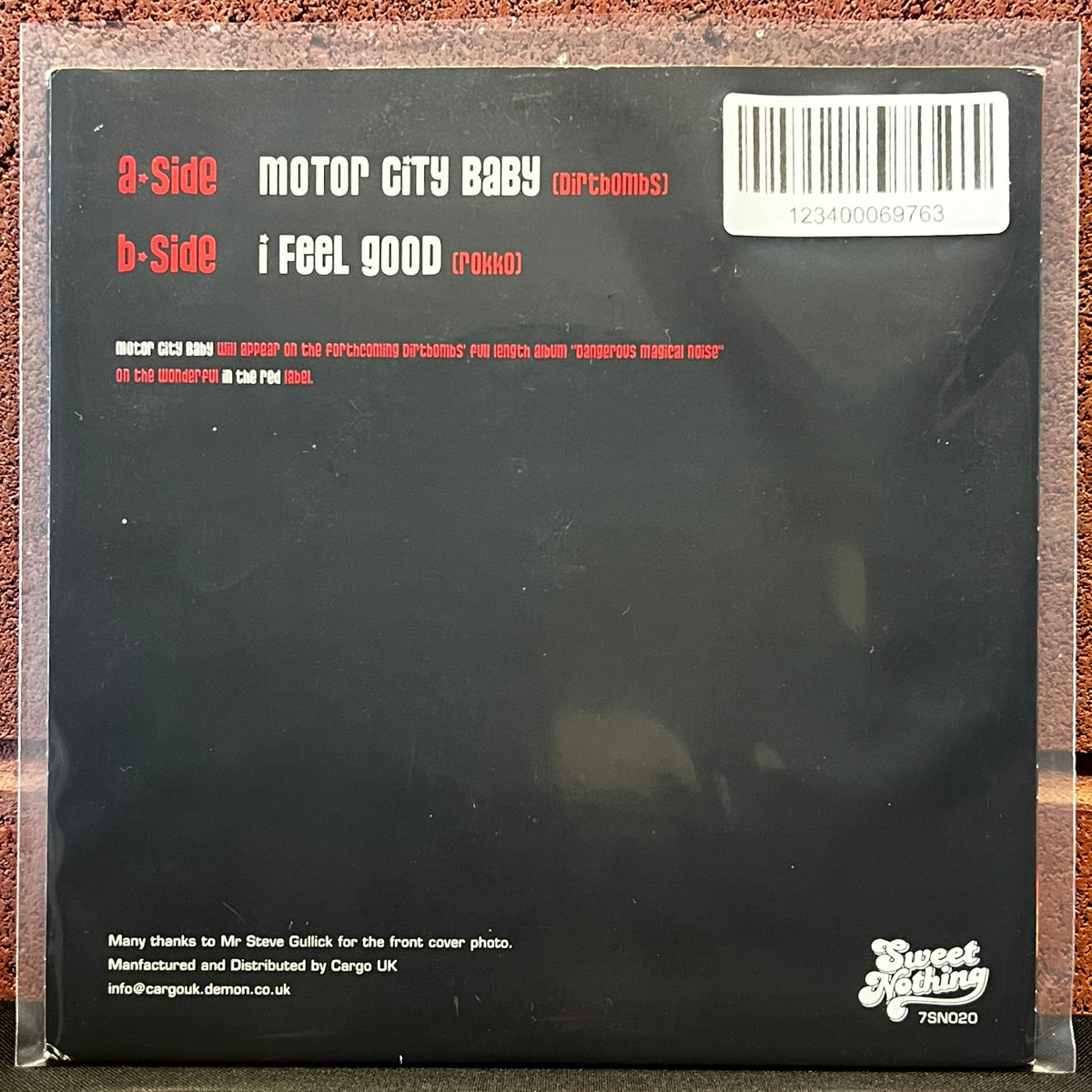 Used Vinyl: Dirtbombs "Motor City Baby" 7"