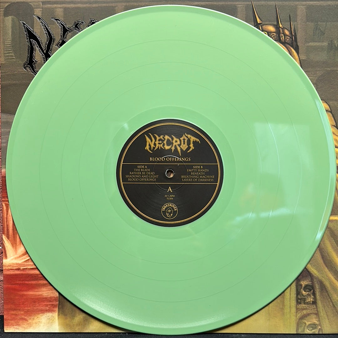 Used Vinyl:  Necrot ”Blood Offerings” LP (Green vinyl)