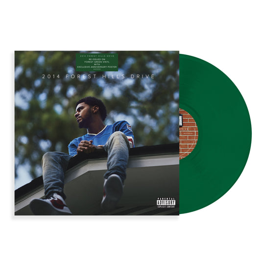 J. Cole "2014 Forest Hills Drive (10 Year Anniversary)" 2xLP (Indie Exclusive Forest Green Vinyl)