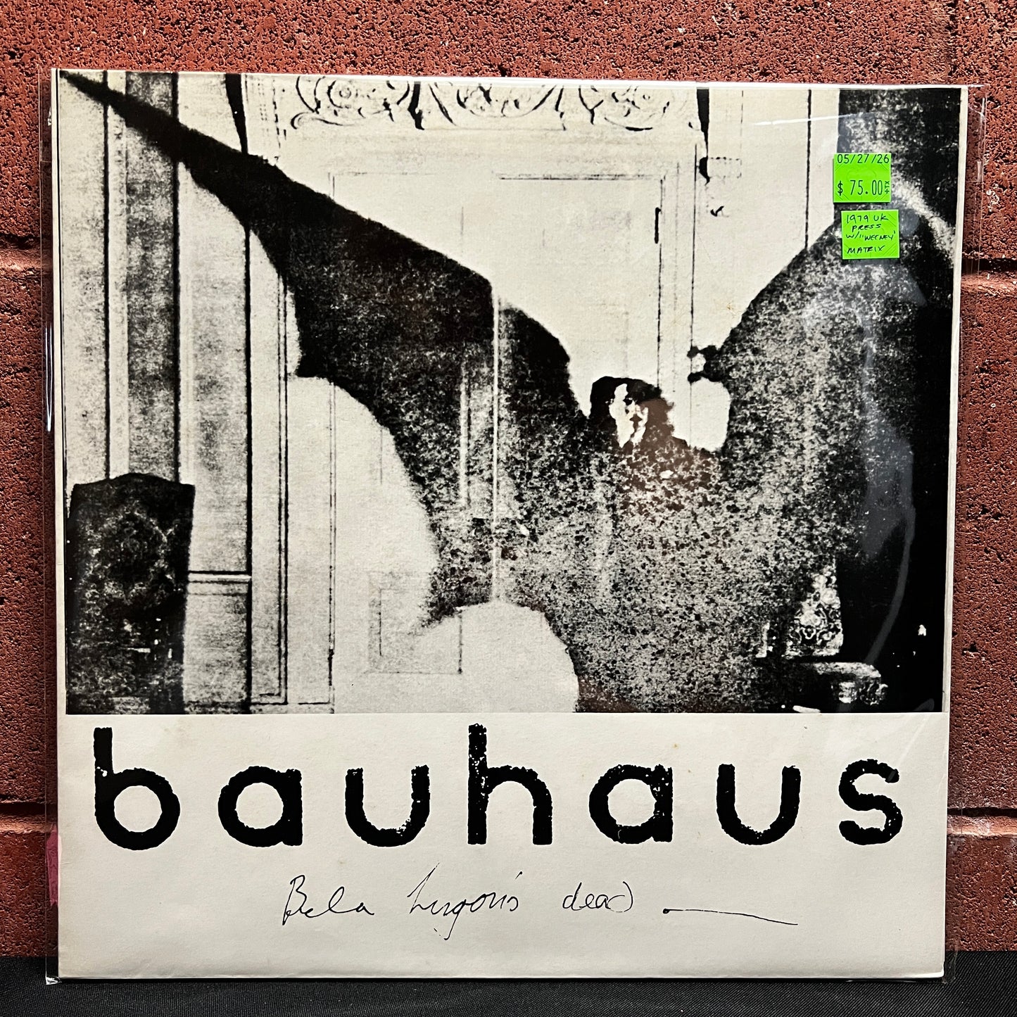 Used Vinyl: Bauhaus "Bela Lugosi's Dead" 12" (1979 "WEENEY 2" UK Press)